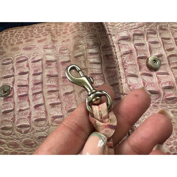 Dooney & Bourke Authentic Faded Crocodile Leather Small Shoulder Bag Purse - Picture 7 of 10